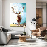 Painting by Numbers Art Animal Moose with Antlers